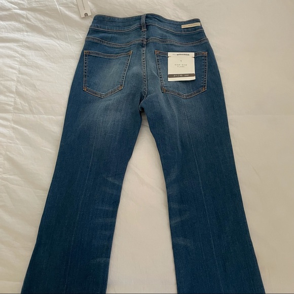 NWT Anthropologie Pilcro and the Letterpress High Rise Flare Crop Jeans Size 25 - Picture 12 of 16